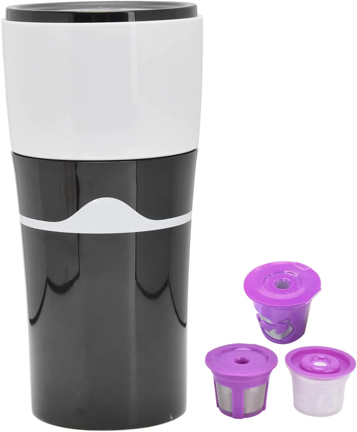 Cafetera de Goteo Portátil 450Ml, Cafetera de Viaje para Cápsulas K Cup, Cafetera Espresso A Prueba de Fugas para Exteriores, Ca