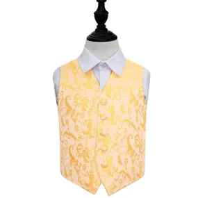 Chaleco oro boda florales para niños