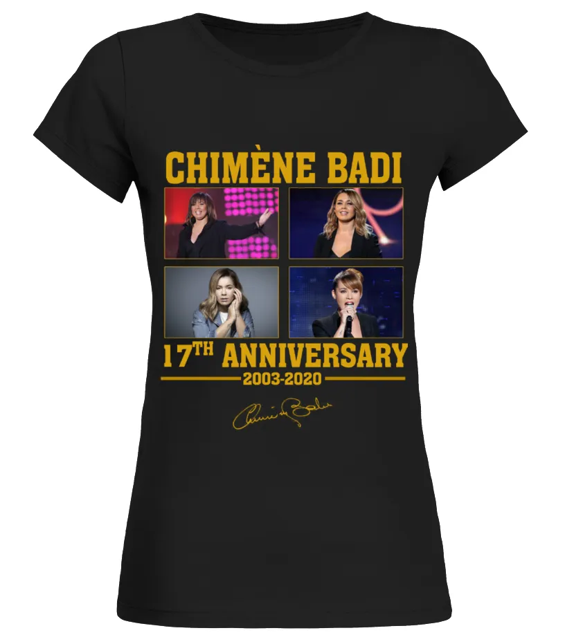 CHIMENE BADI 17TH ANNIVERSARY Camiseta cuello redondo Mujer