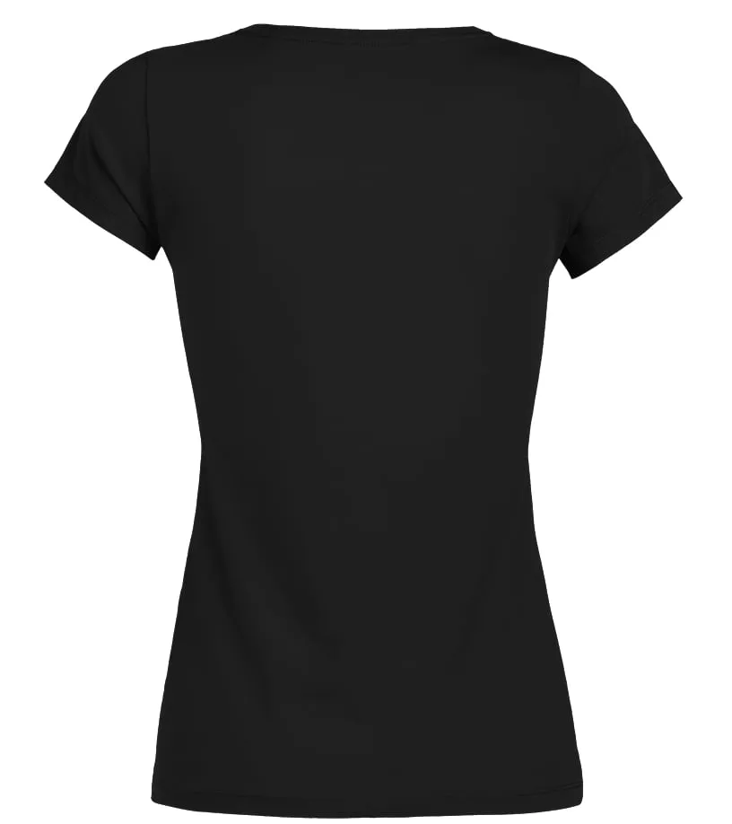 Daschund Yin Yang Camiseta cuello redondo Mujer