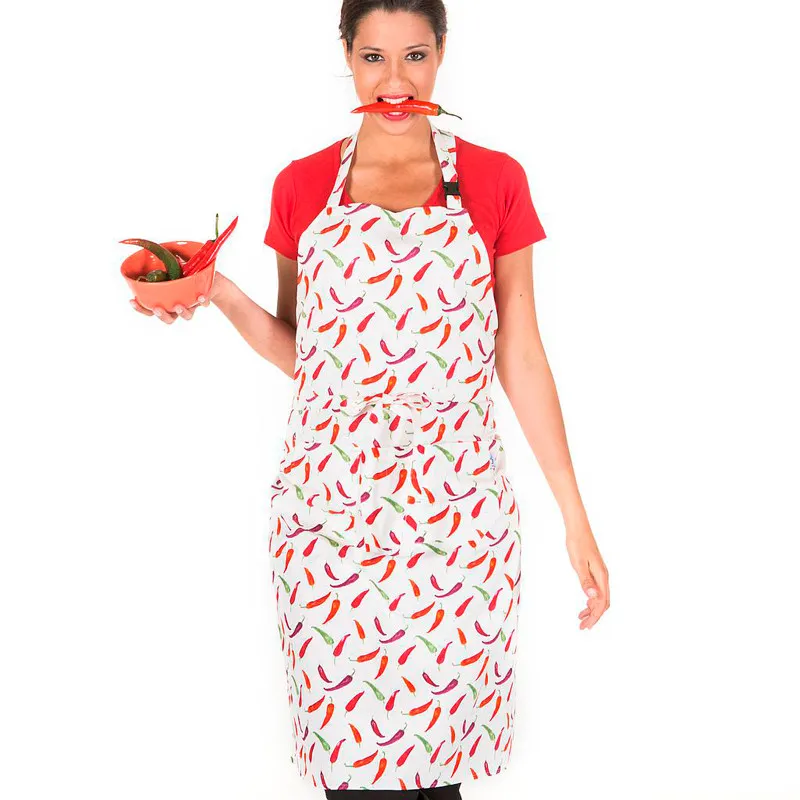 Delantal con peto estampado Guindillas - Gary's
