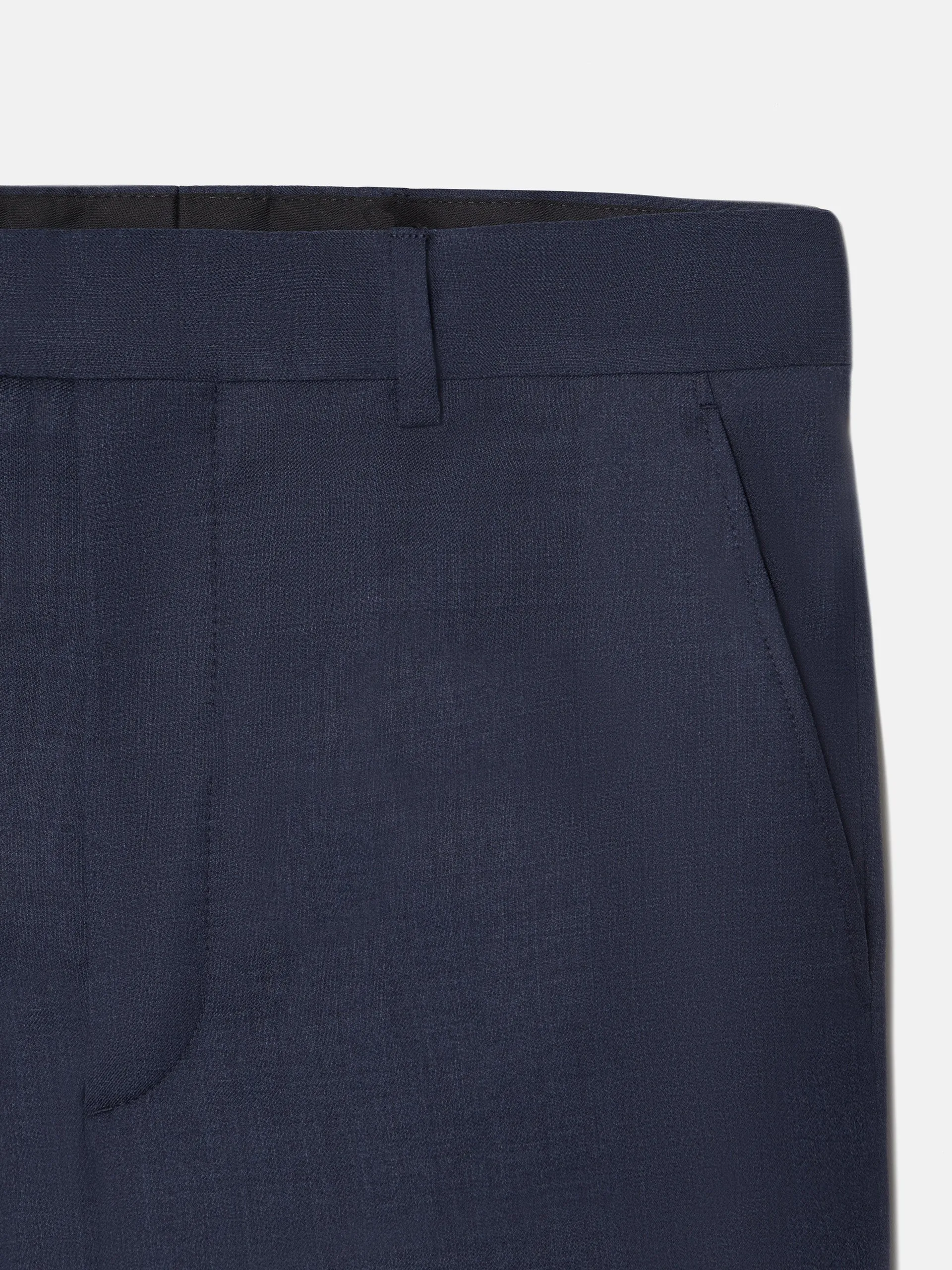 Pantalon traje fil a fil azul