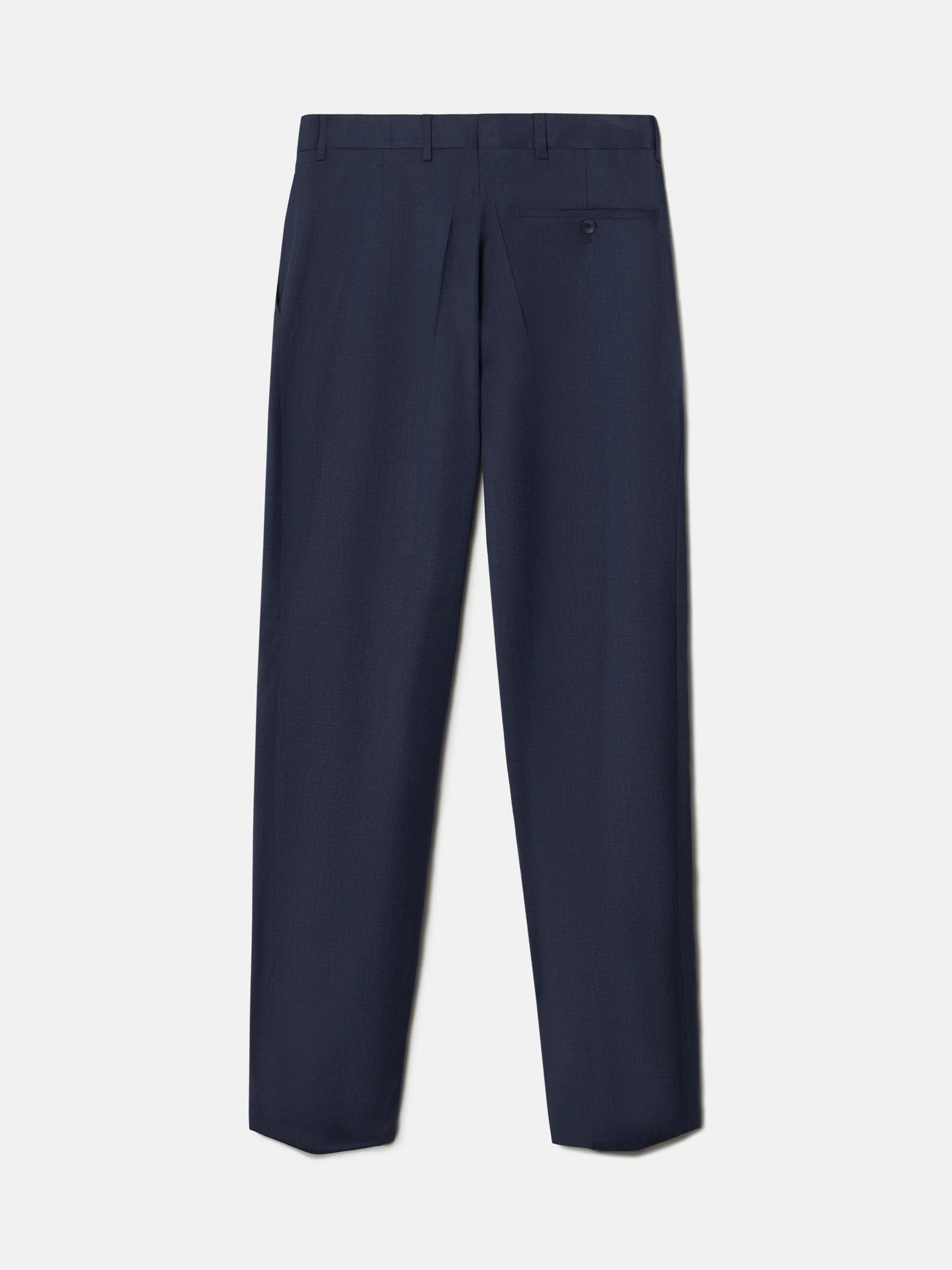 Pantalon traje fil a fil azul