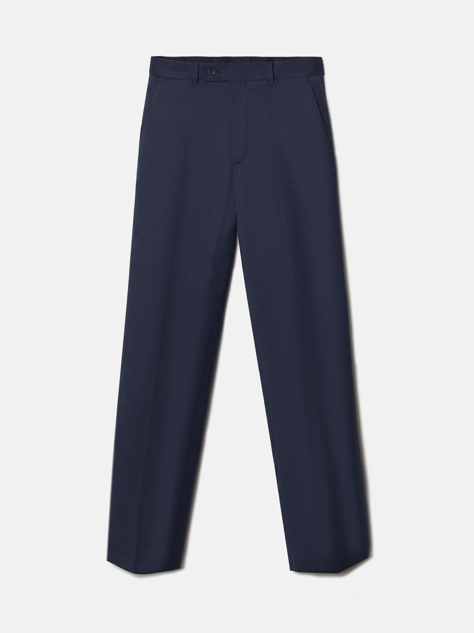 Pantalon traje fil a fil azul