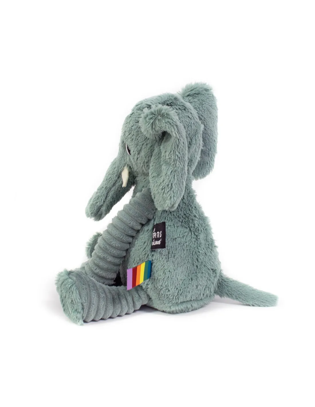 Peluche ptipotos elefante verde Déglingos