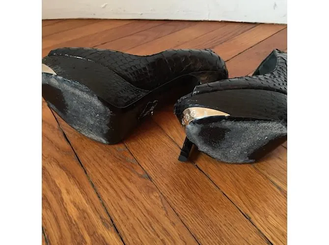PHILIPP PLEIN Tacones T.UE 37 Pieles exóticas Negro 