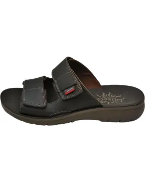Sandalias LUISETTI  de Hombre 34101 SANDALIA DE HOMBRE DE PIEL CONFORT VERANO  CAFE